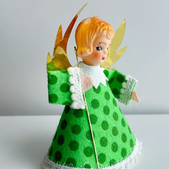 Vintage Mid Century Angel Tree Topper - Picture 2 of 5